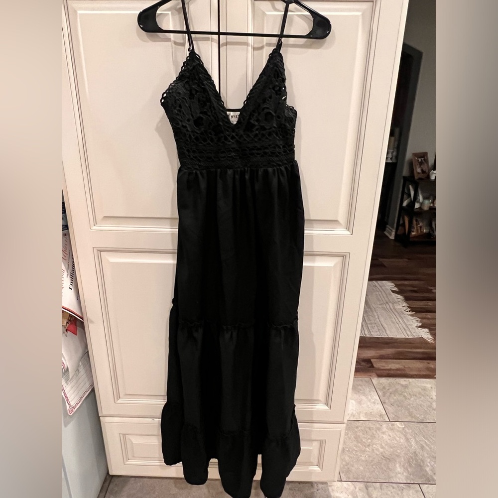Black long dress size M